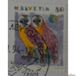 Suisse 01365 Effraie des clochers 80cts de 1991