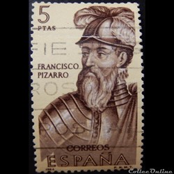 Espagne 01293 Francisco Pizarro 5Ptas de 1964