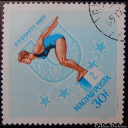 Hongrie 01755 natation 30f de 1965