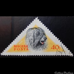 Hongrie 01190 chien Puli 40f de 1956