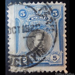 Pérou 00179 Manuel Pardo 5c de 1918