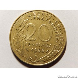 20 centimes Marianne 1988