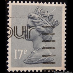 Royaume-Uni 01077 reine Elisabeth II 17p de 1983