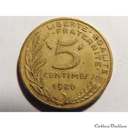 5 centimes Marianne 1980