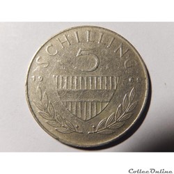 Autriche, 5 Schilling 1969
