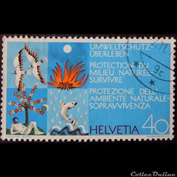 Suisse 00908 Protection du milieu naturel 40cts de 1972