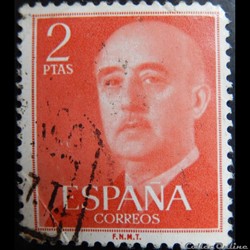 Espagne 00865 général Francisco Franco 2Ptas de 1955