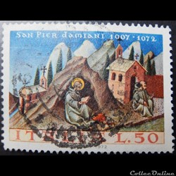 Italie 01109 St Pierre Damian 50 lires de 1972