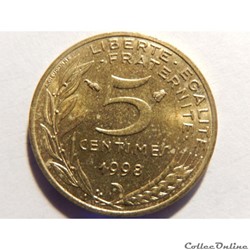 5 centimes Marianne 1998