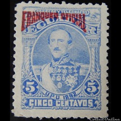 Equateur S0013 Juan José Flores 5c de 1892