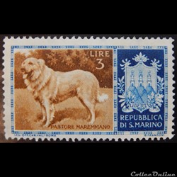 Saint-Marin 00415 berger de la Maremme 3L de 1956