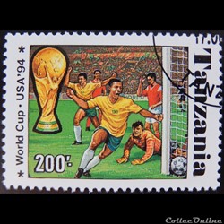 Tanzanie 01715F coupe du Championnat du monde de Football de 1994 200 TSh