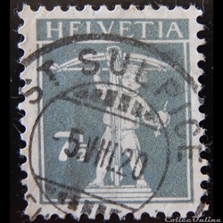 Suisse 00160 fils de William Tell 7 1/2cts de 1918