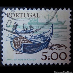 Portugal 01369 bateau de pêche et chalutier 5$00 de 1978
