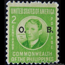 Philippines S0318 José Rizal 2c de 1941