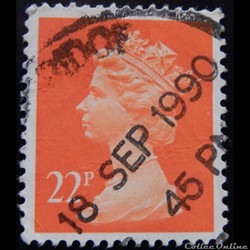 Royaume-Uni 01479 reine Elisabeth II 22p de 1990