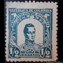 Colombie 00100 général Cordoba 1/2c de 1899