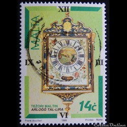Malte 00944 horloge Arlogg tal-lira 14c de 1995