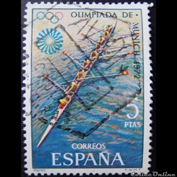 Espagne 01754 JO de Munich 5Ptas de 1972