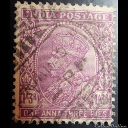 Inde coloniale 00113B roi George V 1'3 Annas de 1932
