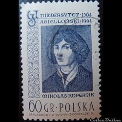 Pologne 01344 Nikolas Kopernik 60Gr de 1964