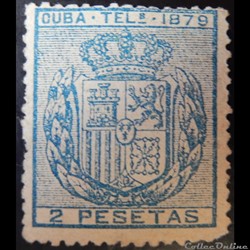 Cuba TT0046 armoiries 2Ptas de 1879