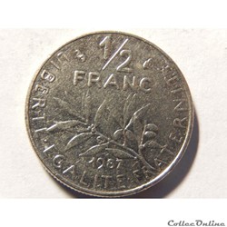50 centimes Semeuse 1987
