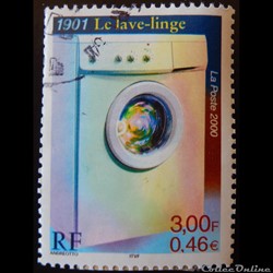 03351 1901 : Le lave-linge 0,46 € - 3,00 F