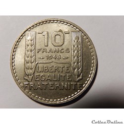 10 Francs Turin petite tête 1948