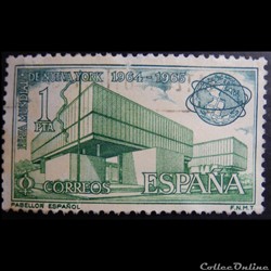 Espagne 01242 foire mondiale de New-York 1Pta de 1964