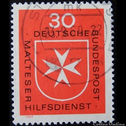 Allemagne RFA 00460 Croix de Malte 30pf de 1969