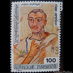 Tunisie 00821 mosaïque tunisienne 100LSd de 1976