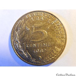 5 centimes Marianne 1987