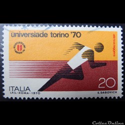 Italie 01050 jeux universitaire mondiaux 20 lires de 1970