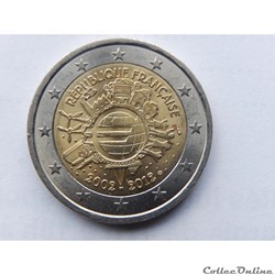France, 10 ans de l'euros 2002-2012