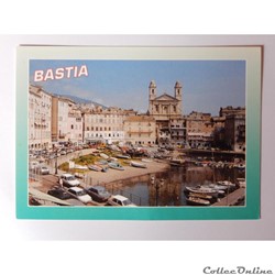 CP de la Corse, Bastia, l'Eglise St Jean et le vieux port