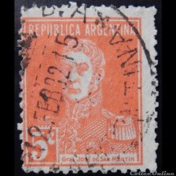 Argentine 00301 général José Francisco de San Martin 5c de 1924