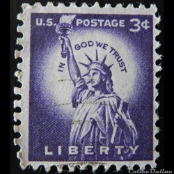 Etats Unis 00581 statue de la Liberté 3c de 1954