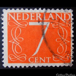Pays-Bas 00612 chiffre 7c de 1953