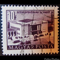 Hongrie 01004B gare de Székesfehérvar 10f de 1952