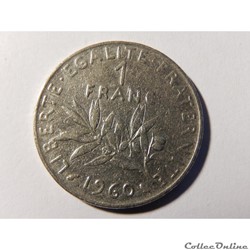 1 franc semeuse 1960