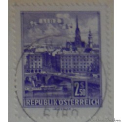 Autriche 00957 Linz, pont sur le Danube 2.50S de 1962