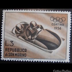 Saint-Marin 00404 JO bobsleigh 3L de 1955