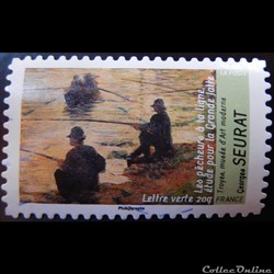 AA00833 Les pêcheurs à la ligne de Seurat 20g