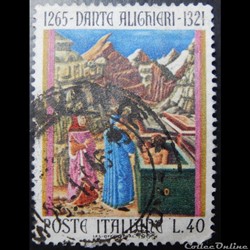 Italie 00930 Dante Alighieri 40 lires de 1965