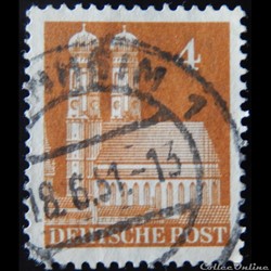 Allemagne Occupation 0042A cathédrale de Munich 4pf de 1949