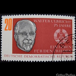 Allemagne RDA 01079 Walter Ulbricht 20pf de 1968