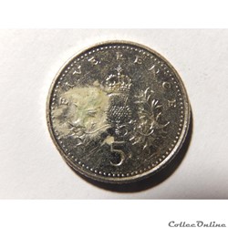 Royaume-Uni, 5 pence de 2006
