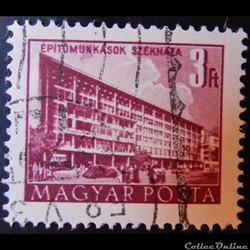 Hongrie 01010 maison centrale des ouvriers du bâtiment 3f de 1951