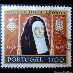 Portugal 00853 reine Dona Léonor 1$ de 1958